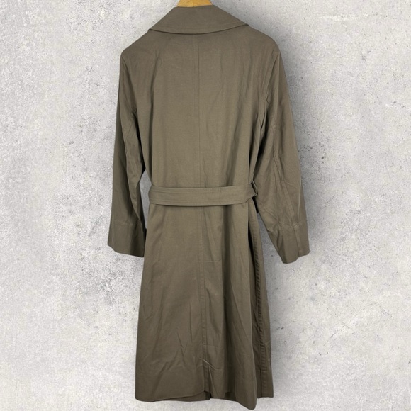 NWT Everlane The Drape Trench Coat Tan Beige Minimalist Size Large Jacket NEW L - Picture 4 of 14